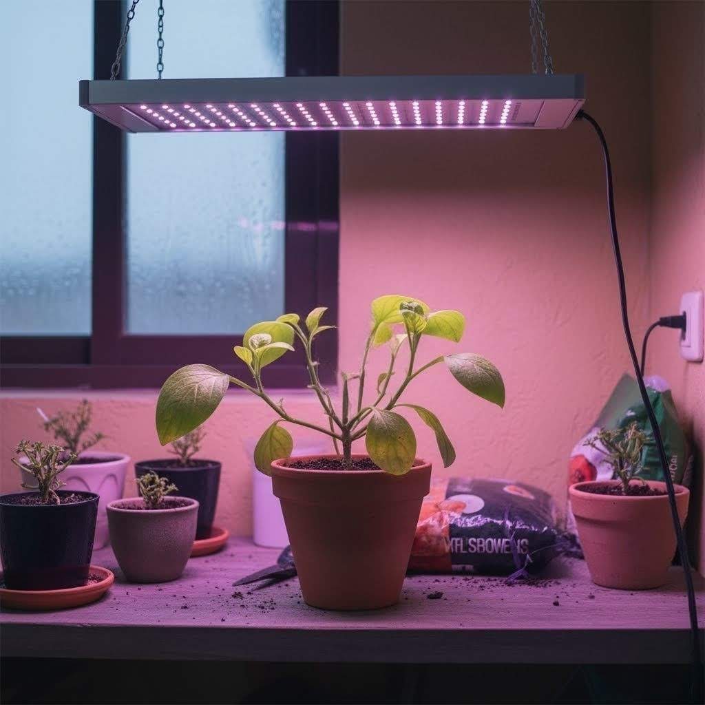 Досвечивание петунии зимой