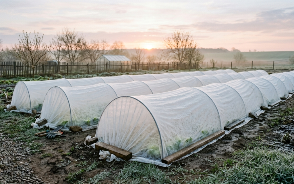 Методы защиты культур от заморозков - пленочные укрытия
