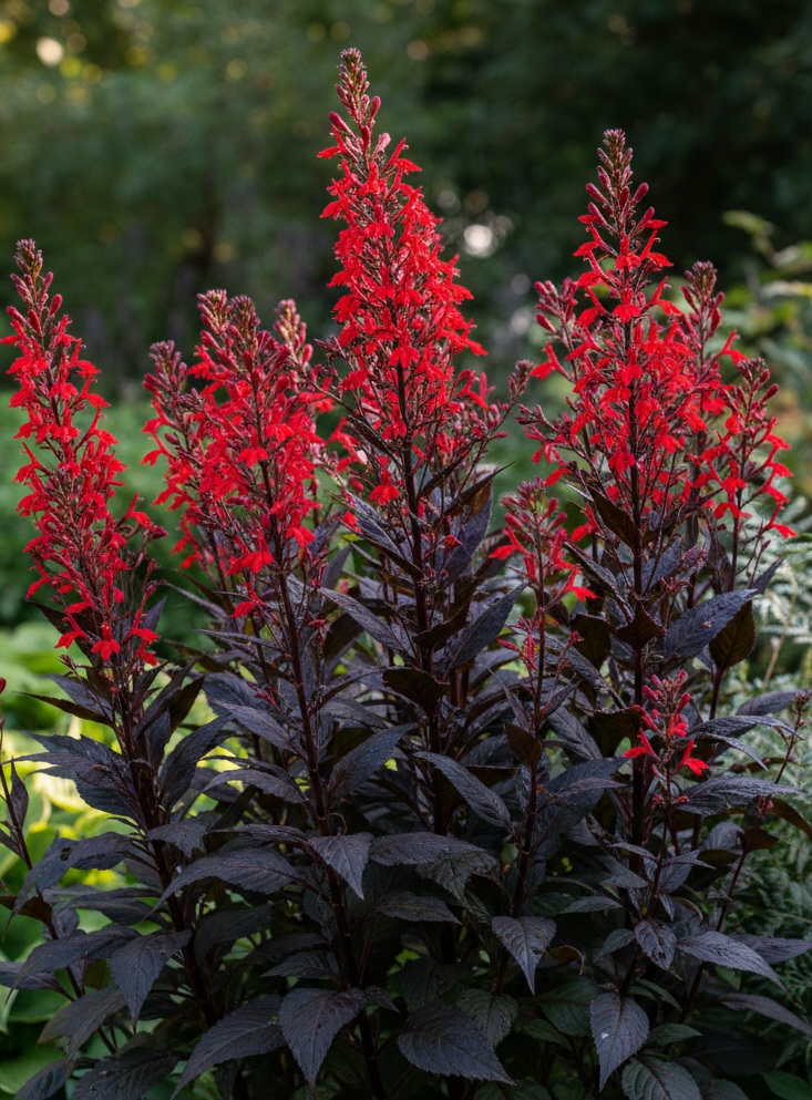 Лобелия кардинальская или пурпурная