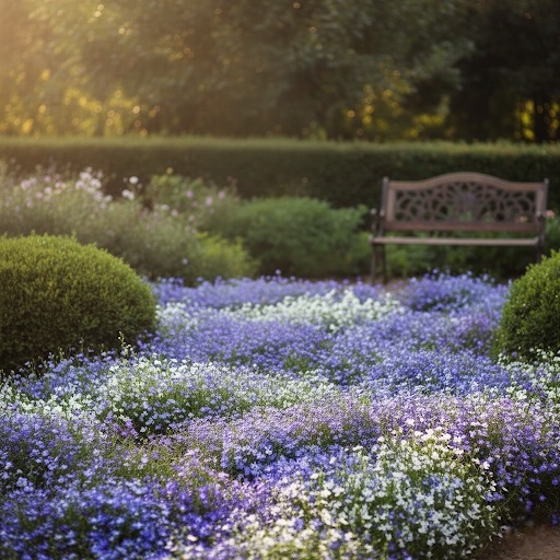 Использование садовой лобелии в ландшафтном дизайне