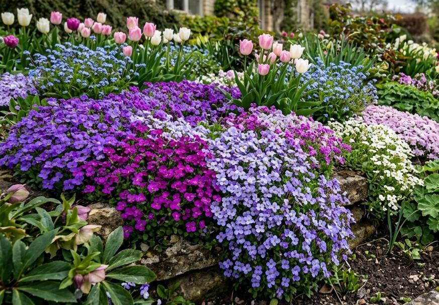 Обриета - весенний ковер