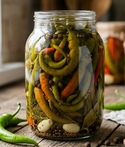 Переработка горького перца