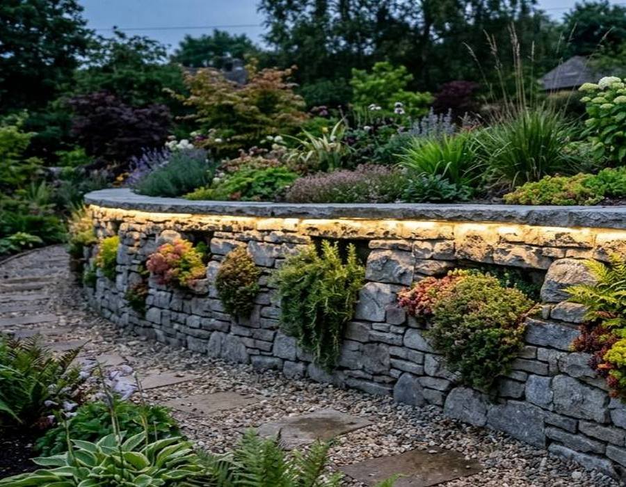 Стены в ландшафтном дизайне