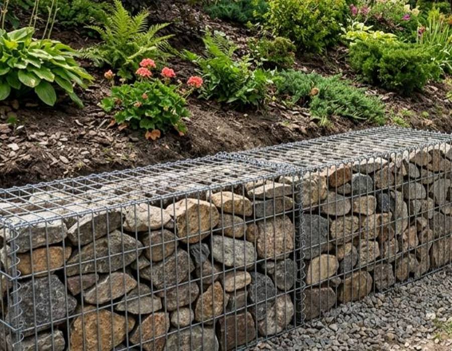 Габионы сочетают функциональность и декоративность
