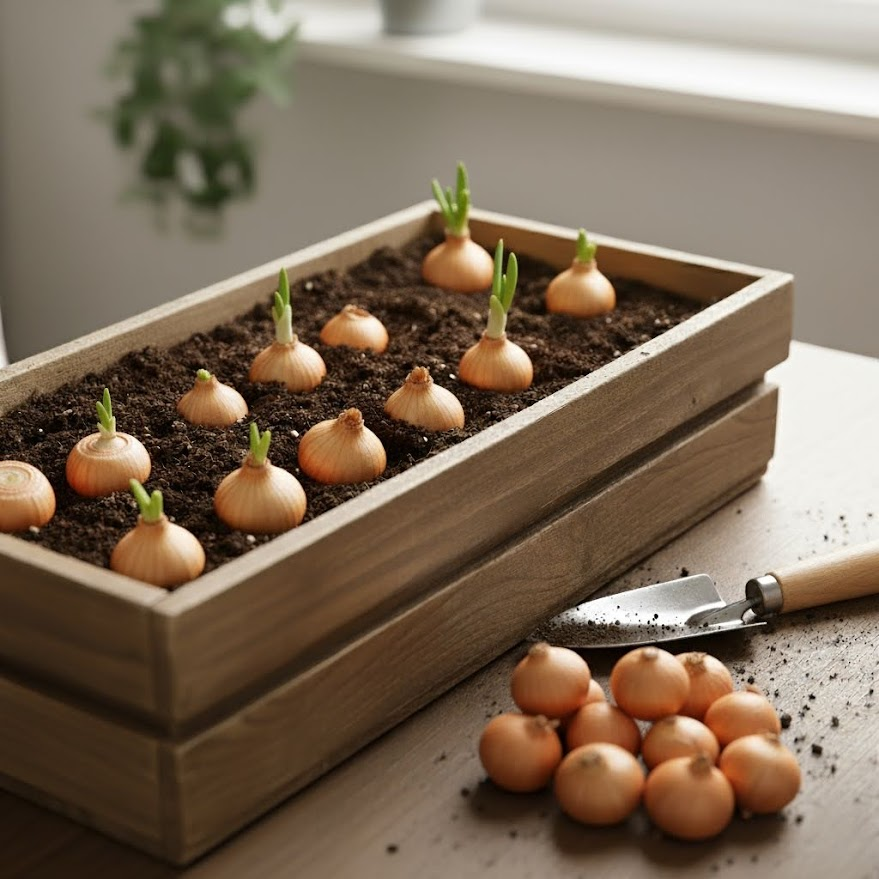 Высадка луковиц в грунт