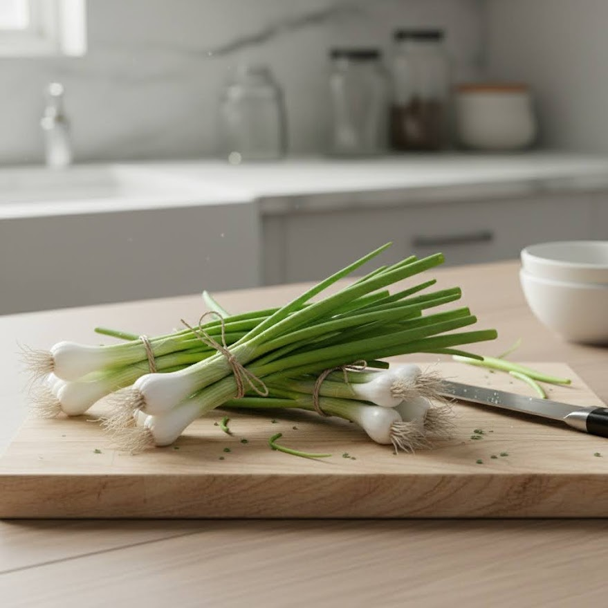 Урожай зелени лука